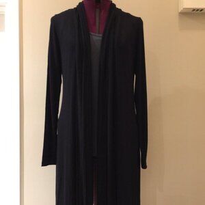 Yest Yessica Women's Long Cardigan Sweater Black Size 10